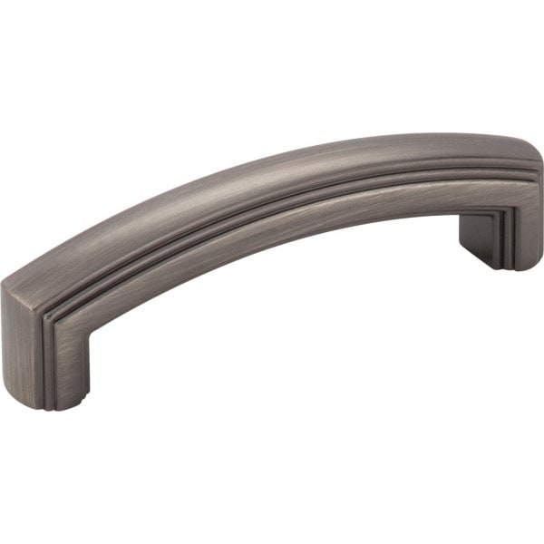 Jeffrey Alexander 96 mm Center-to-Center Brushed Pewter Delgado Cabinet Pull 519-96BNBDL - main